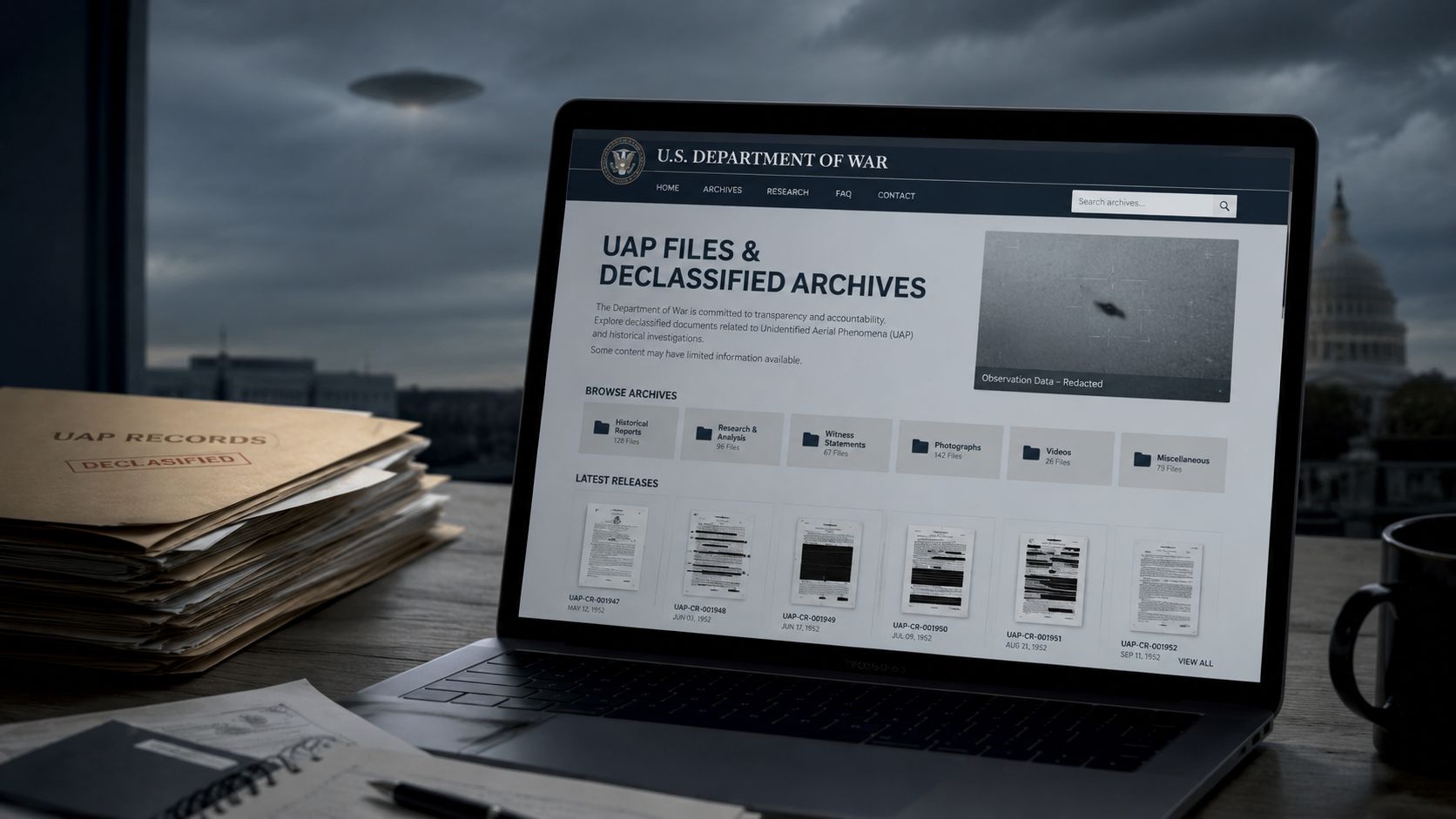 Pemerintah AS Buka Situs Arsip UFO, Tapi Belum Membuktikan Eksistensi Alien