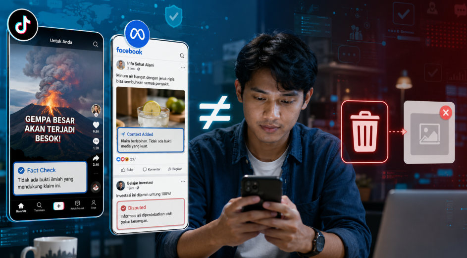 Fact-Checking di Platform Tidak Sama dengan Menghapus Semua Informasi yang Salah