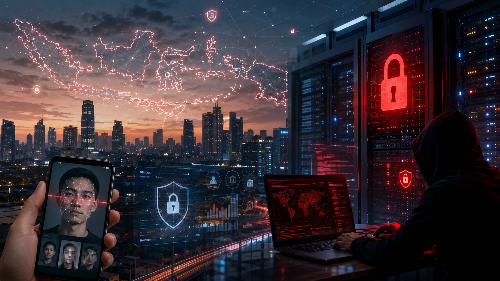 Indonesia Jadi Sasaran Empuk Kejahatan Siber Global, Ransomware Jadi Ancaman Dominan