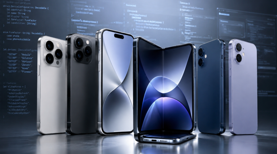 Kode iOS 27 Ungkap Enam iPhone Baru,  Termasuk iPhone Ultra Foldable