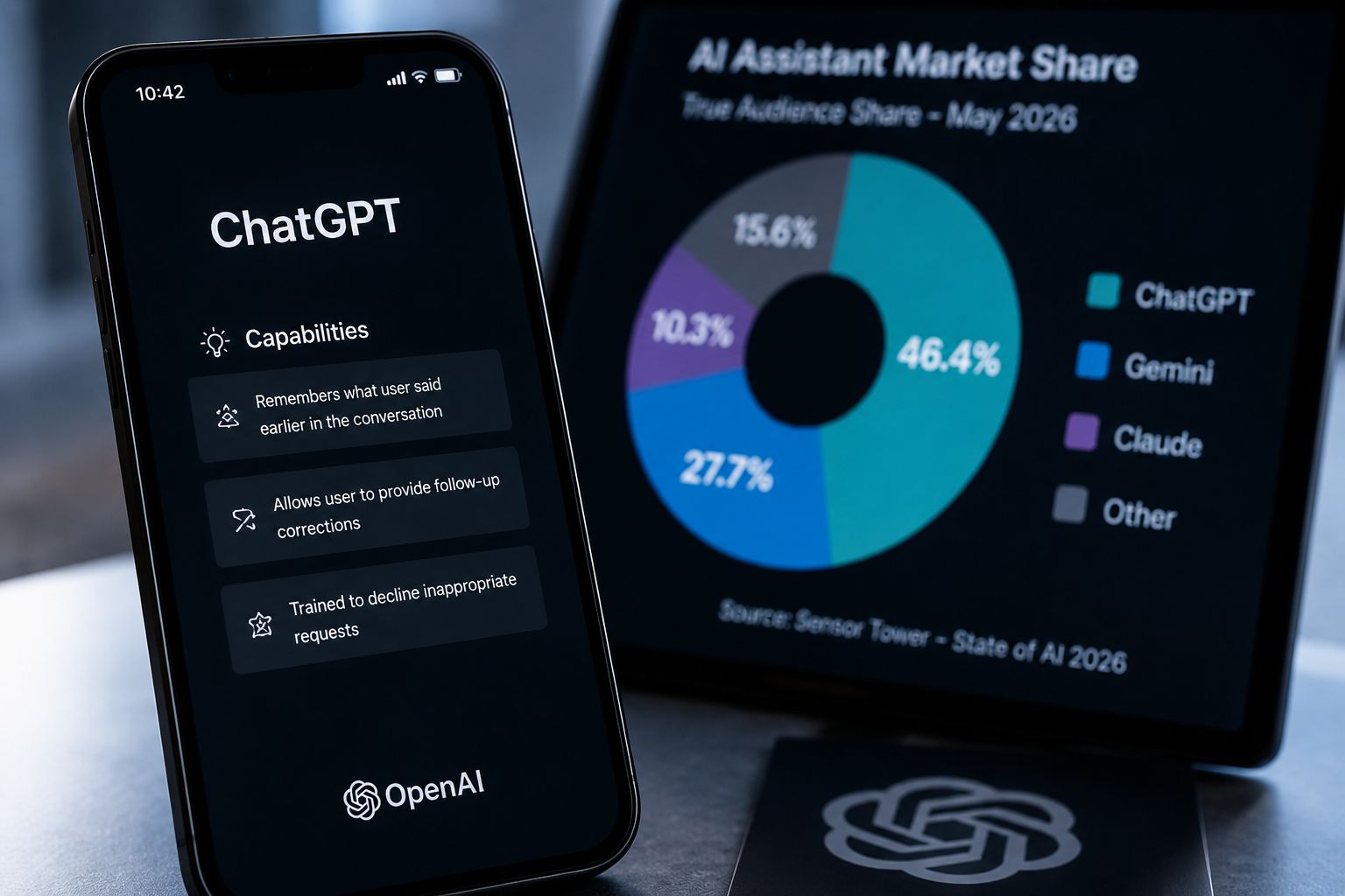 Pangsa ChatGPT Turun di Bawah 50%, Gemini dan Claude Makin Mengganggu
