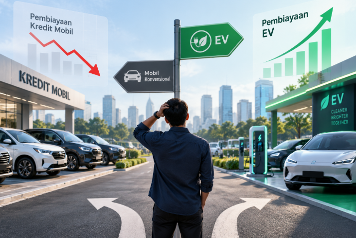 Pembiayaan EV Naik Saat Kredit Mobil Turun, Apakah Konsumen Mulai Beralih?