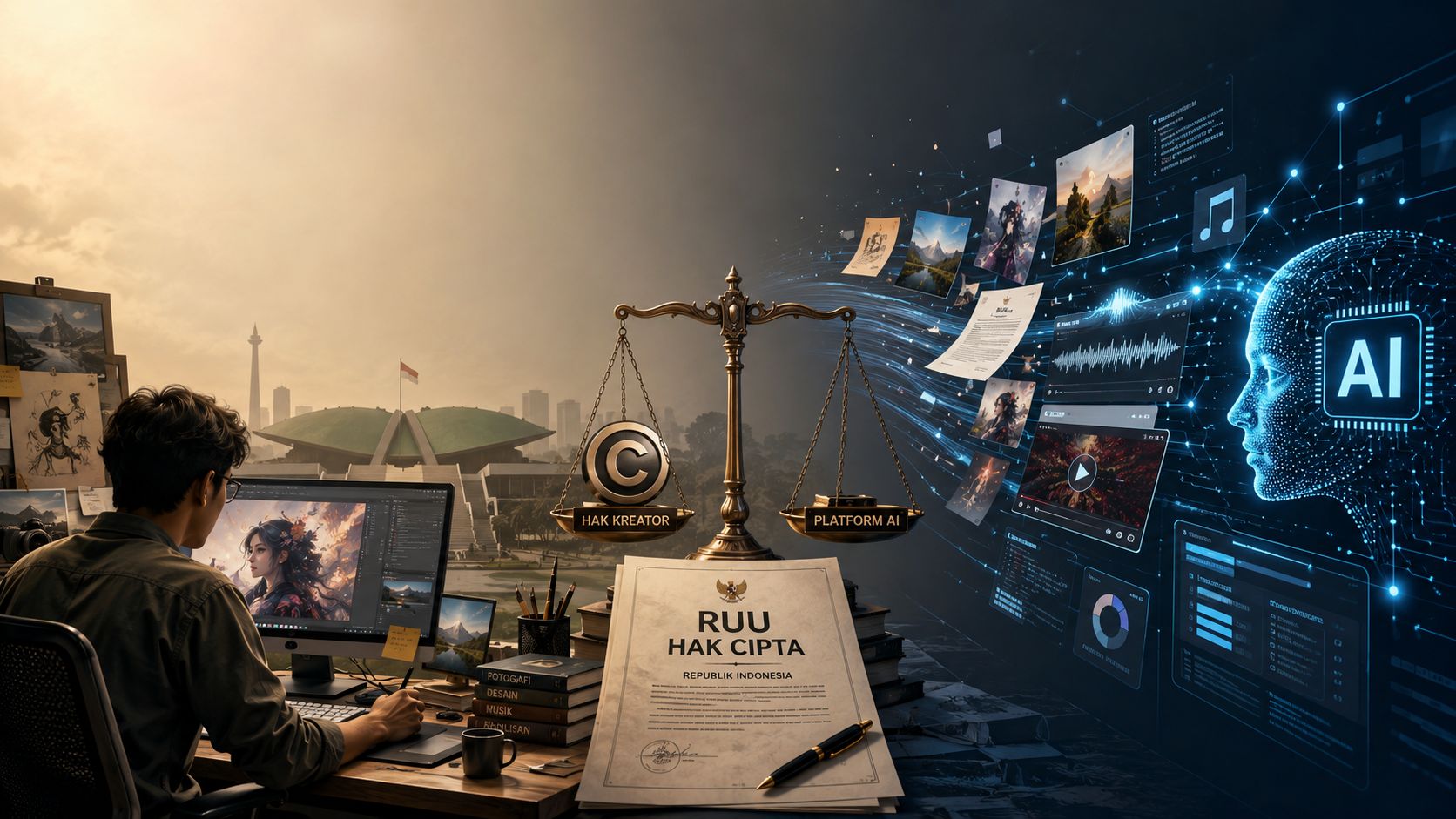RUU Hak Cipta Indonesia Bisa Mengubah Hubungan Kreator dan Platform AI