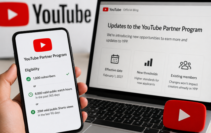 YouTube Naikkan Ambang Bagi Hasil Iklan untuk Kreator Baru
